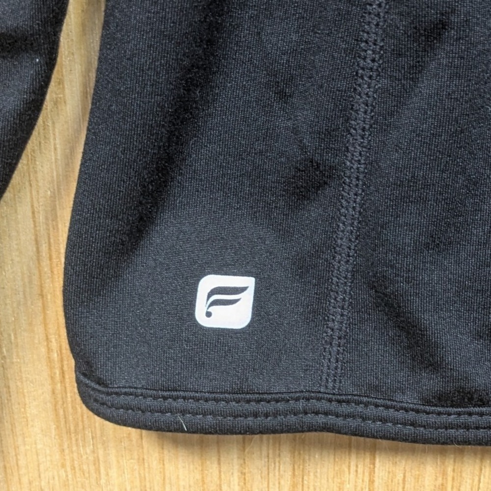 Fabletics Performance Jacket Black Zip Up Women's… - image 5